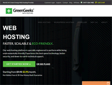 Tablet Screenshot of greengeeks.ca